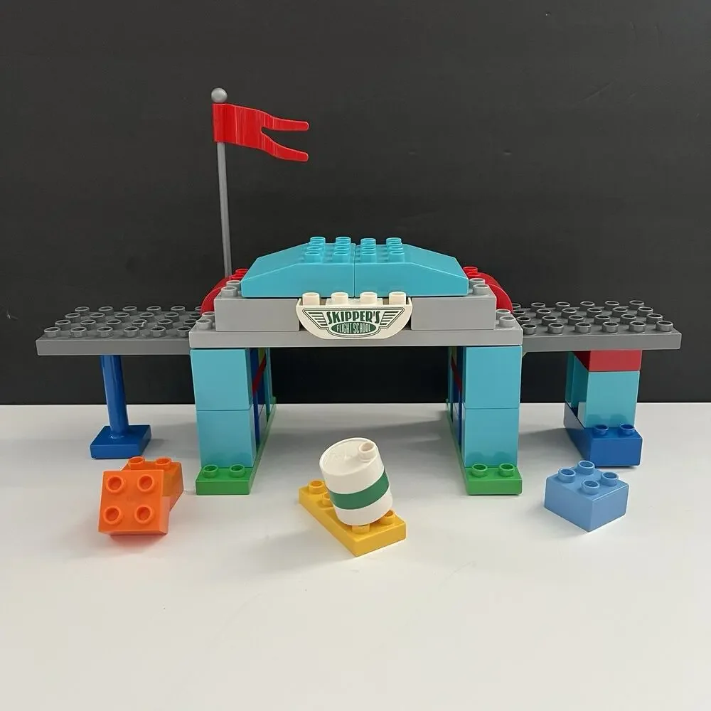 LEGO Duplo Planes Skipper's Flight School 10511 Complete Dusty Sparky Toy Set